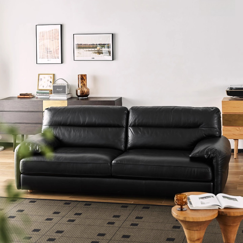 Office Furniture In China - 大型木製ソファ ファッションビューティーインテリア 北欧風アクセント 安全なリビングルームソファ レザーオフィスシロン カマ