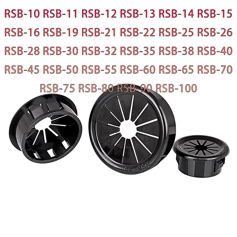 Office Furniture Outlet - RSB 10-100 ミリメートルプラスチックケーブル穴カバー家具ダストプラグバックルオフィスコンピュータテーブルグロメットワイヤーパッシングラインアウトレットリング