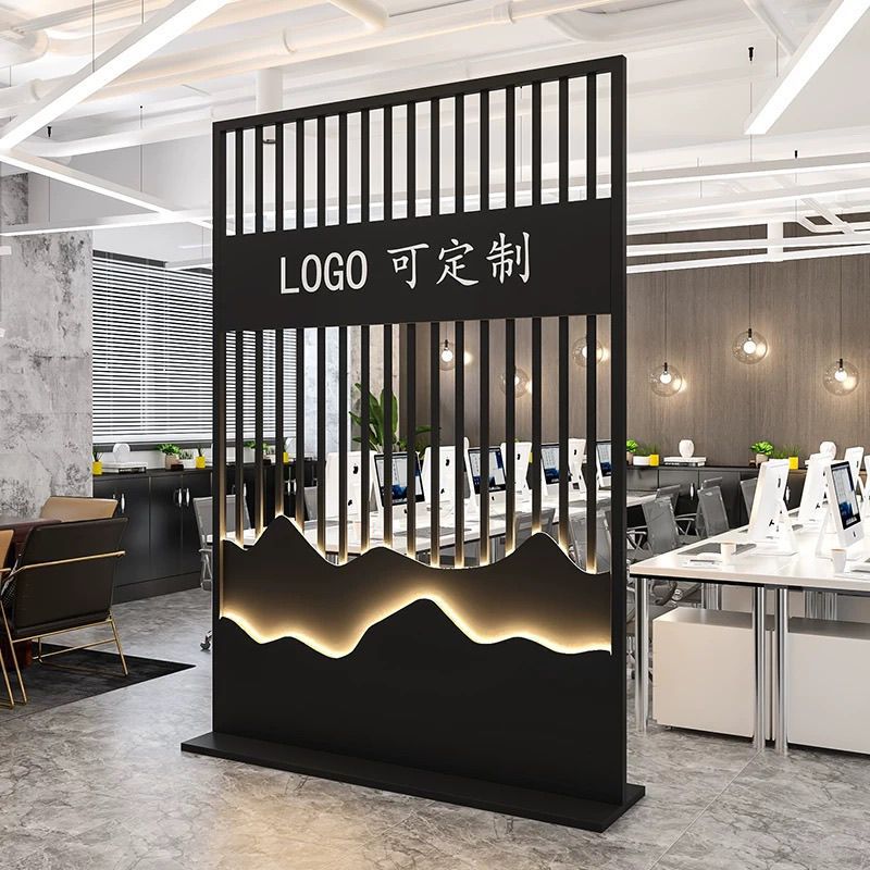 オフィス会社 スクリーンガラスパーティション ロゴ背景壁 エ - Office Furniture Logo のレビューと価格