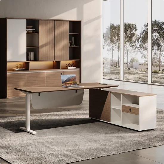 モダンなシンプルオフィスCEO社長用テーブル、マネージャーデ - Office Furniture Logo のレビューと価格
