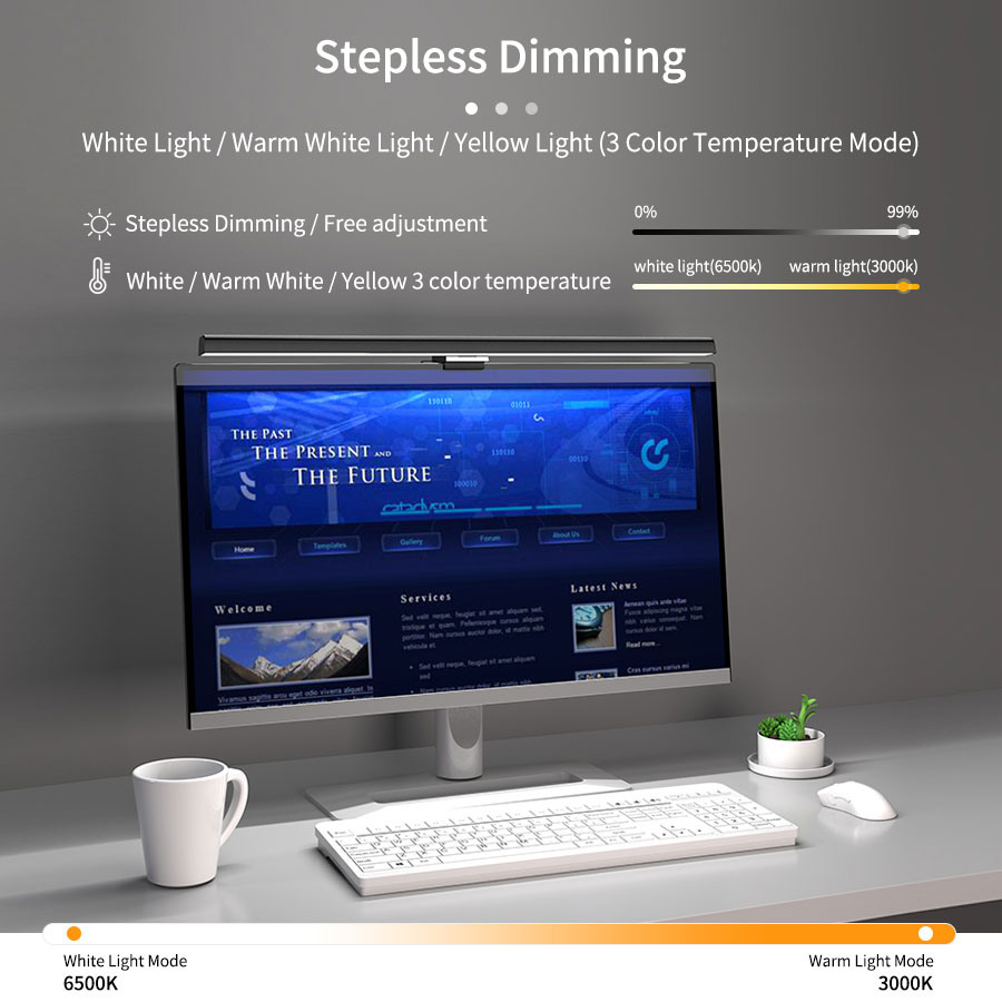 50cm LEDモニターライトバー スクリーンハンギングラン - Office Furniture Desk のレビューと価格