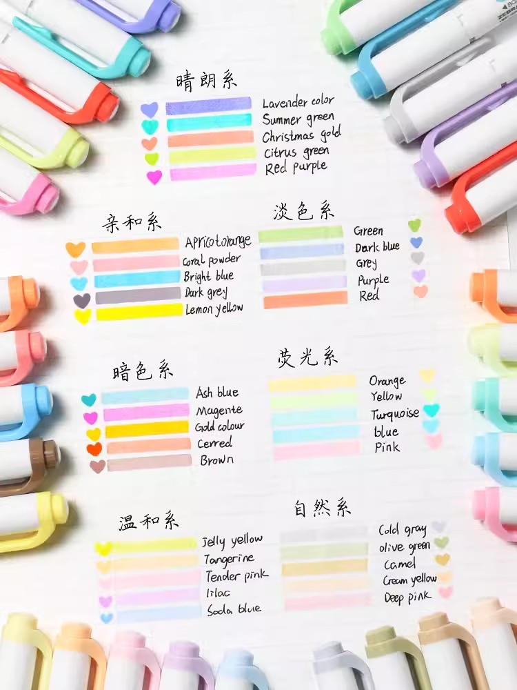 ゼブラ-ダブルチップ、蛍光マーカー、落書き描画、DIYペン、 - Zebra Pen Mildliner のレビューと価格