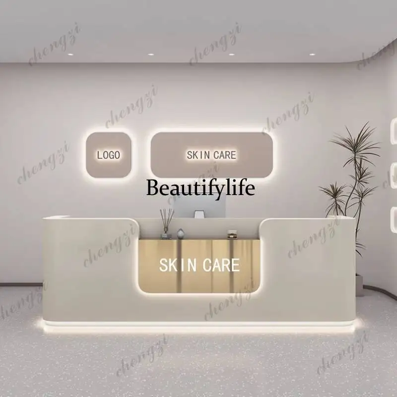 01A ロゴ ビューティー受付デスク カウンター エステティ - Office Furniture Logo のレビューと価格