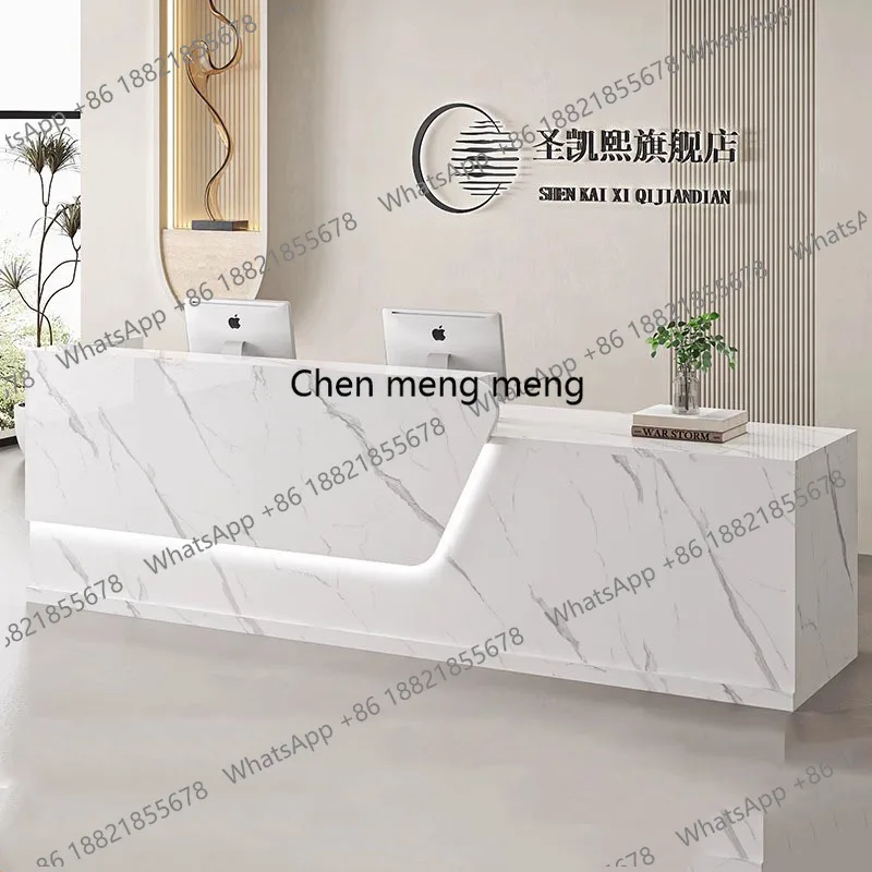 F182 サロン モダン受付デスク 高級美容ホームクリニック - Office Furniture Logo のレビューと価格