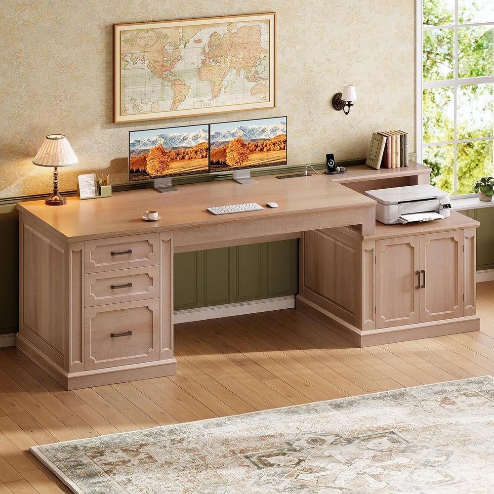 アームハウス 70.9インチ エグゼクティブデスク、家庭用オ - Office Furniture Outlet のレビューと価格