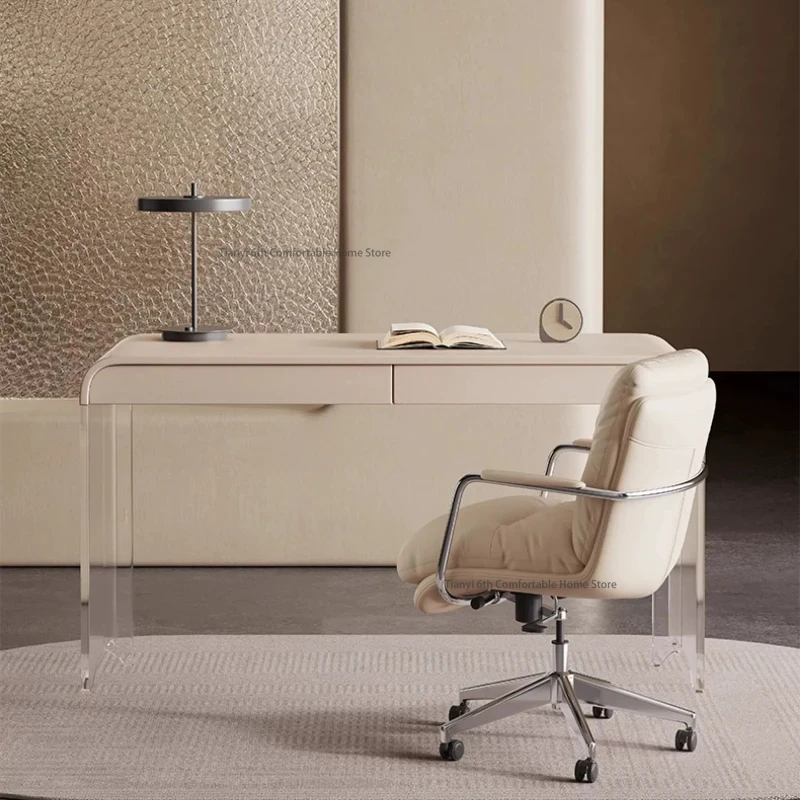 イタリアのミニマリストデスク北欧クリエイティブアクリルリビン - Office Furniture Desk のレビューと価格