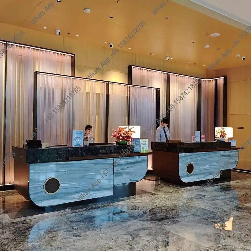A68 Sm Sm 大型ホテル 美容受付デスク ロゴ入りカウ - Office Furniture Logo のレビューと価格