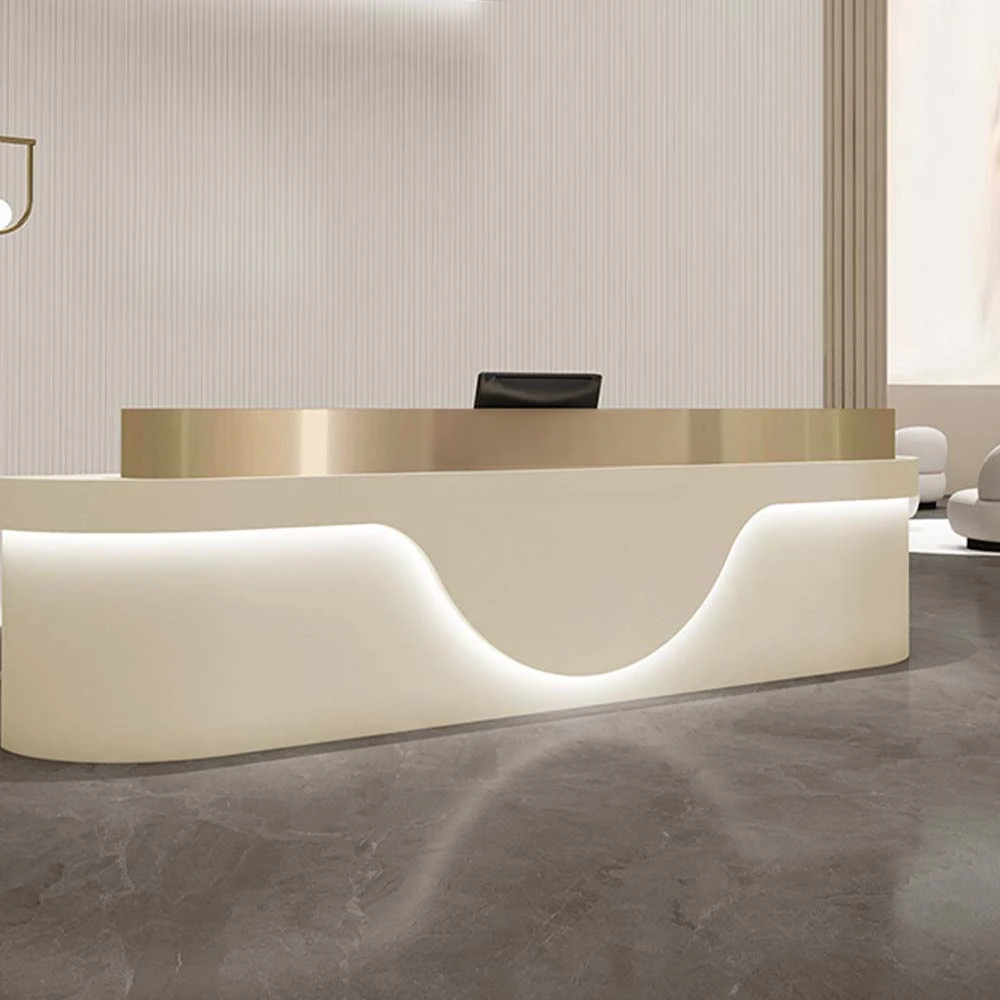 カスタマイズ可能なロゴ入り高級シンプル大理石ビューティーレセ - Office Furniture Logo のレビューと価格