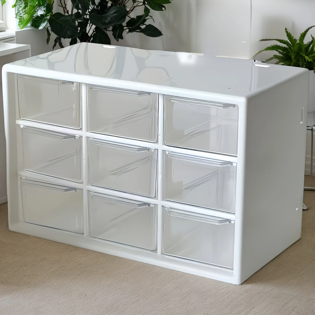ビーズ材料収納ボックス。 9グリッド引き出し式収納ボックスは - Office Furniture Cabinets のレビューと価格
