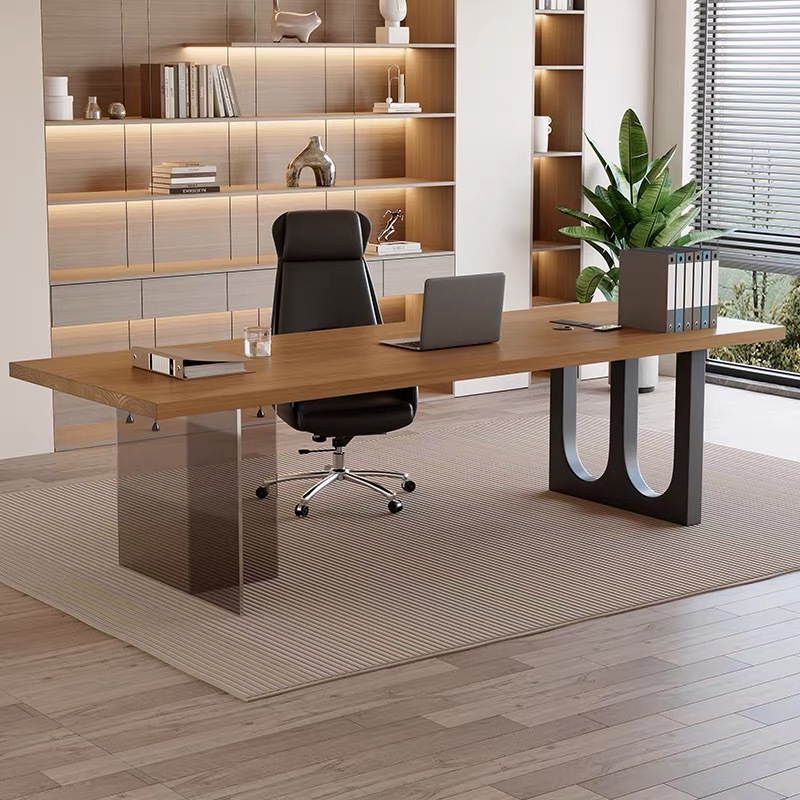 イタリア製アクリル製フローティング木製オフィスデスクモダンシ - Office Furniture Desk のレビューと価格