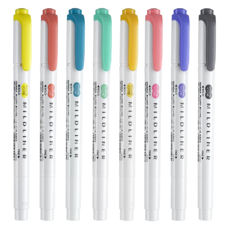 25 色日本ゼブラマイルドライナーハイライター水性マーカーペ - Zebra Pen Mildliner のレビューと価格