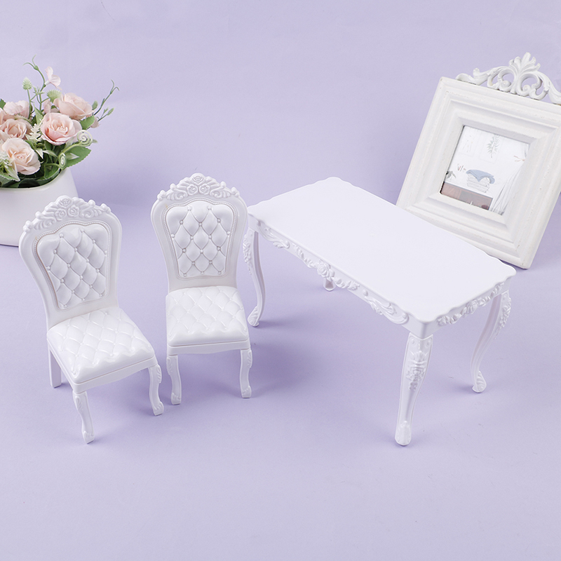 ドールハウス 1:6 キッチン家具 ダイニングテーブル 椅子 - Office Furniture Desk のレビューと価格