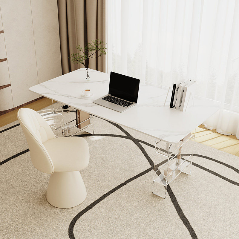 北欧の高級焼結石デスクモダンデザインバルコニーフローティング - Office Furniture Desk のレビューと価格