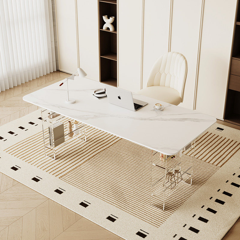 北欧の高級焼結石デスクモダンデザインバルコニーフローティング - Office Furniture Desk のレビューと価格