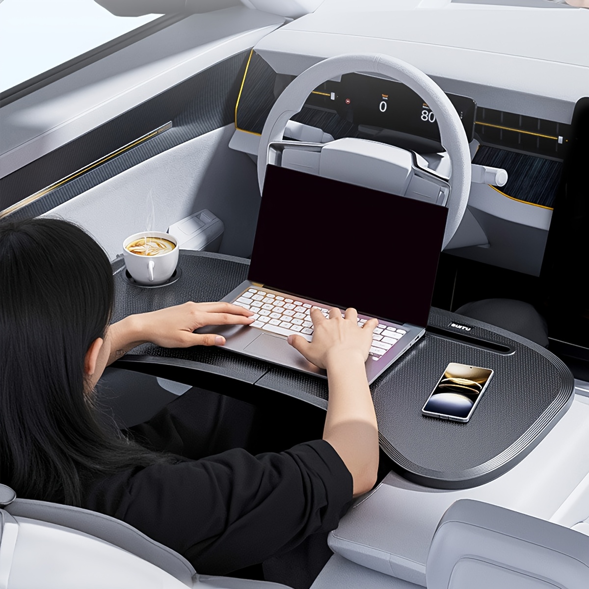 1 個車用折りたたみ式ステアリングホイールテーブル車用収納テ - Office Furniture Desk のレビューと価格