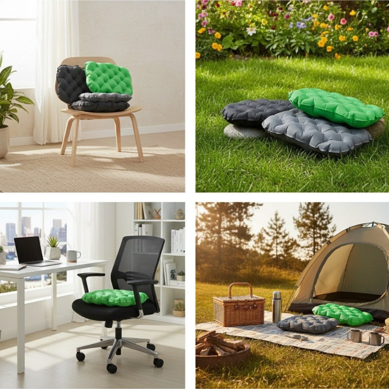 ポータブルインフレータブルシートクッション軽量旅行用エアシー - Visitor Chair Padded のレビューと価格