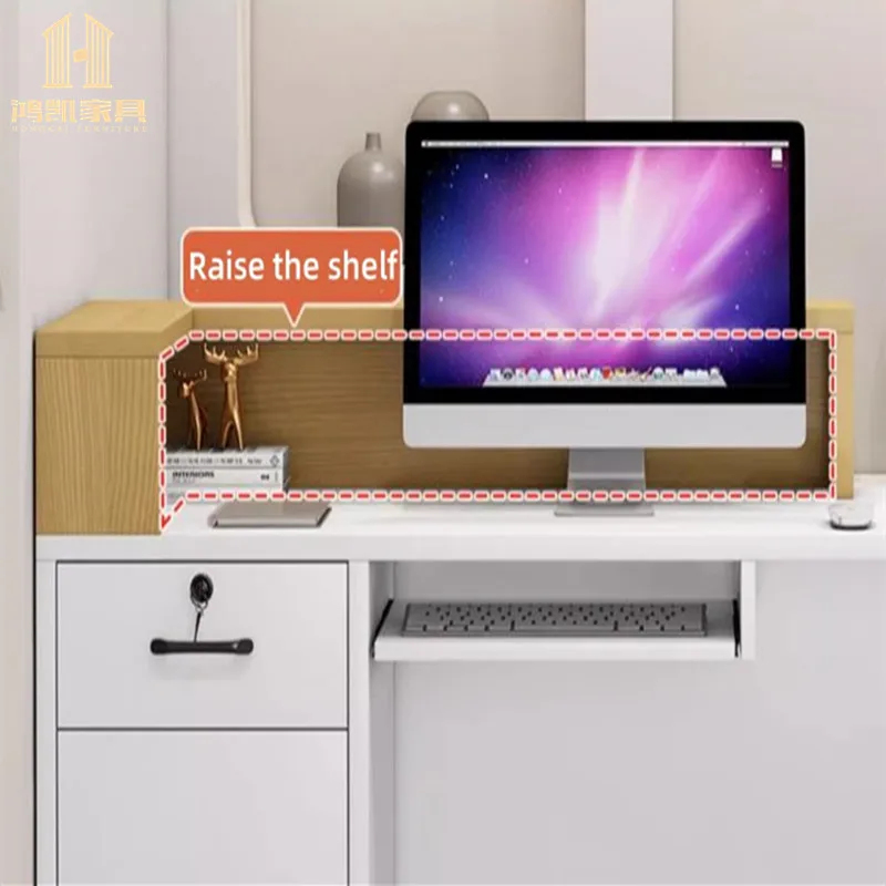木製ホテル受付デスク モダンオフィスフロントカウンター サイ - Office Furniture Desk のレビューと価格